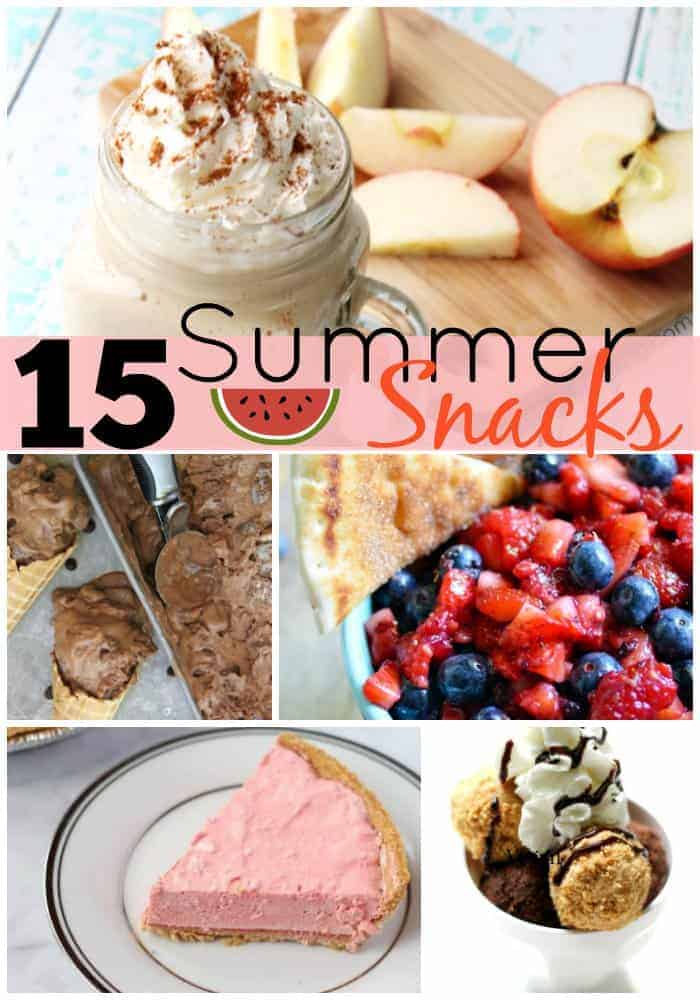 The warm days are here, and I am in need of some summer snack ideas and easy recipes to whip up for poolside, and boy does this list deliver! Everything from cool smoothies to homemade ice cream, this list has it all.