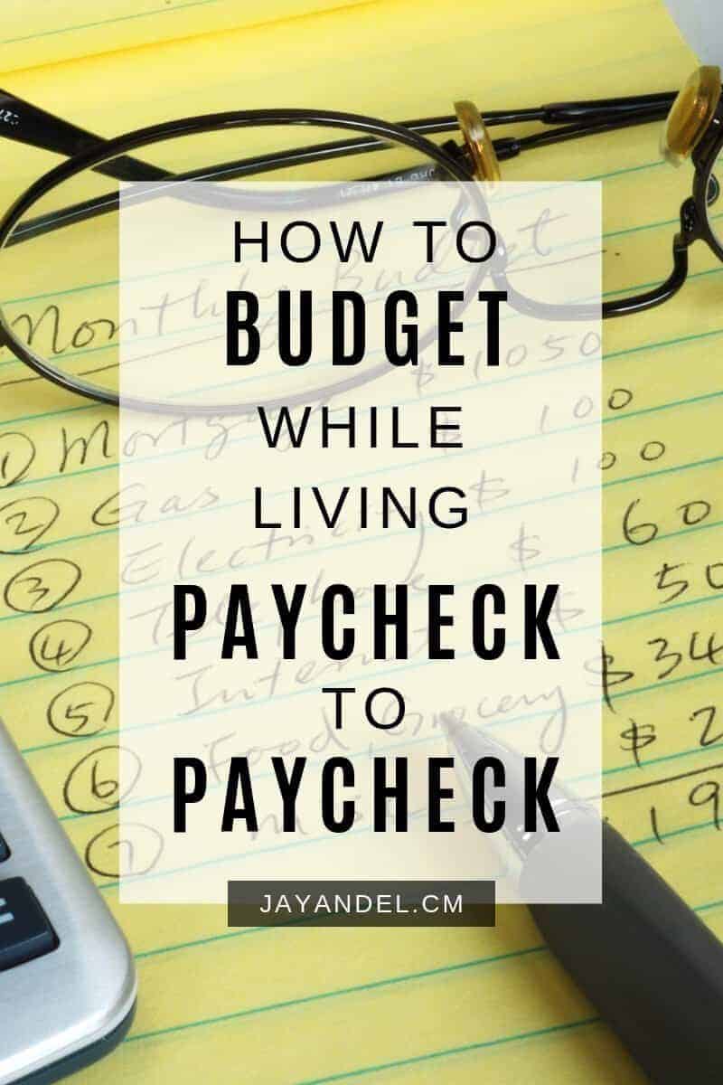 budget while living paycheck to paycheck