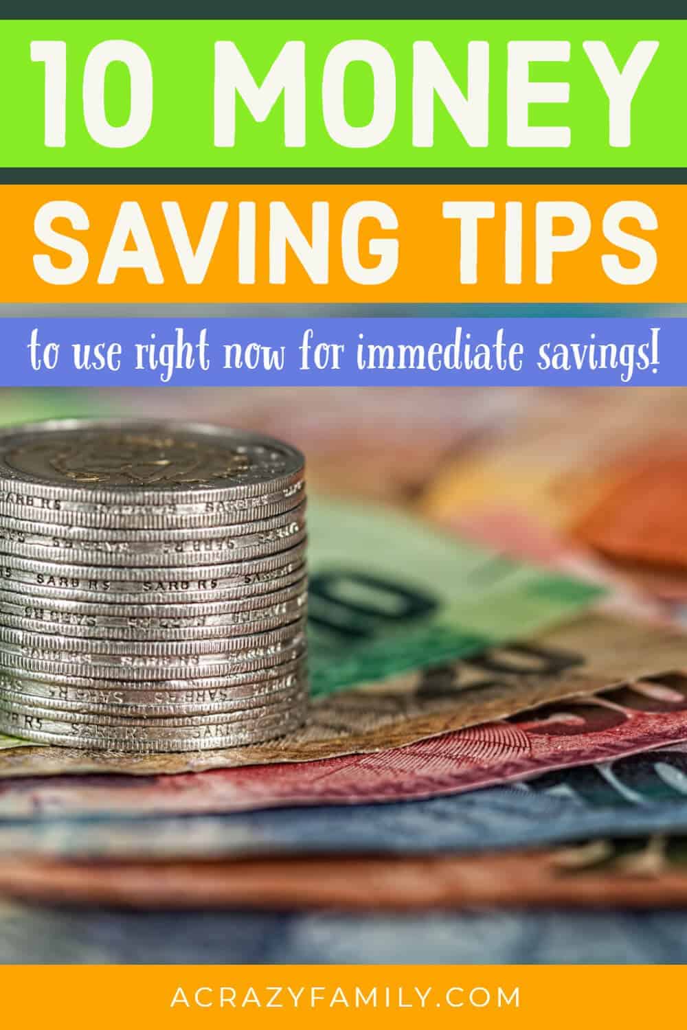 10 Money Saving Tips To Save You Money Right Now - A Crazy Family