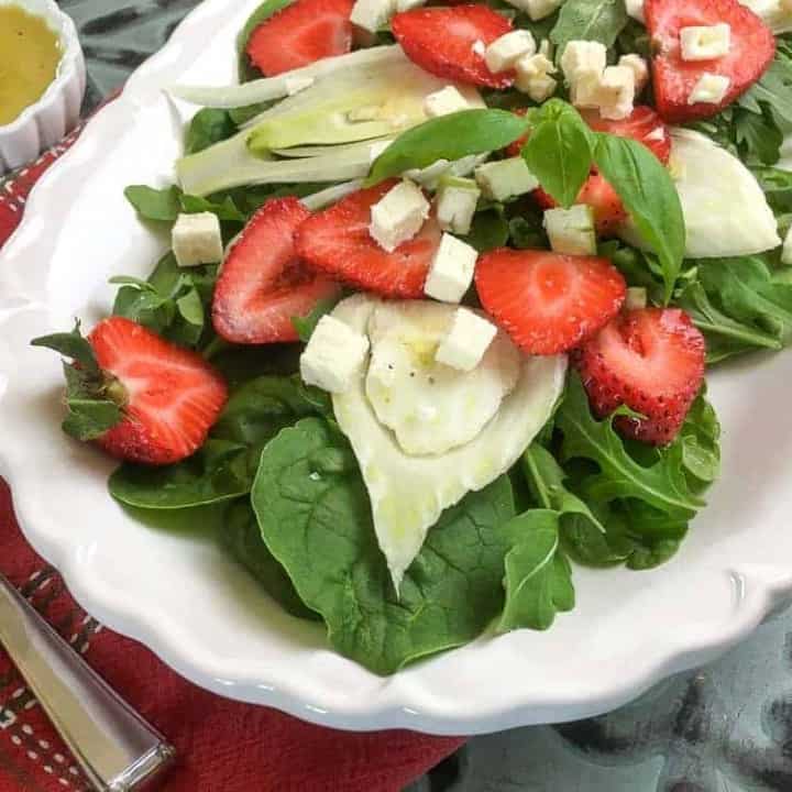 Strawberry Fennel Salad with Homemade Vinaigrette