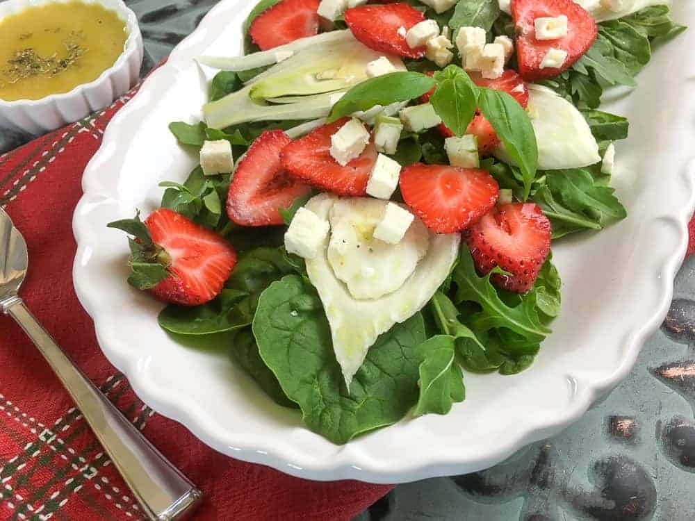 Strawberry Fennel Salad with Homemade Vinaigrette