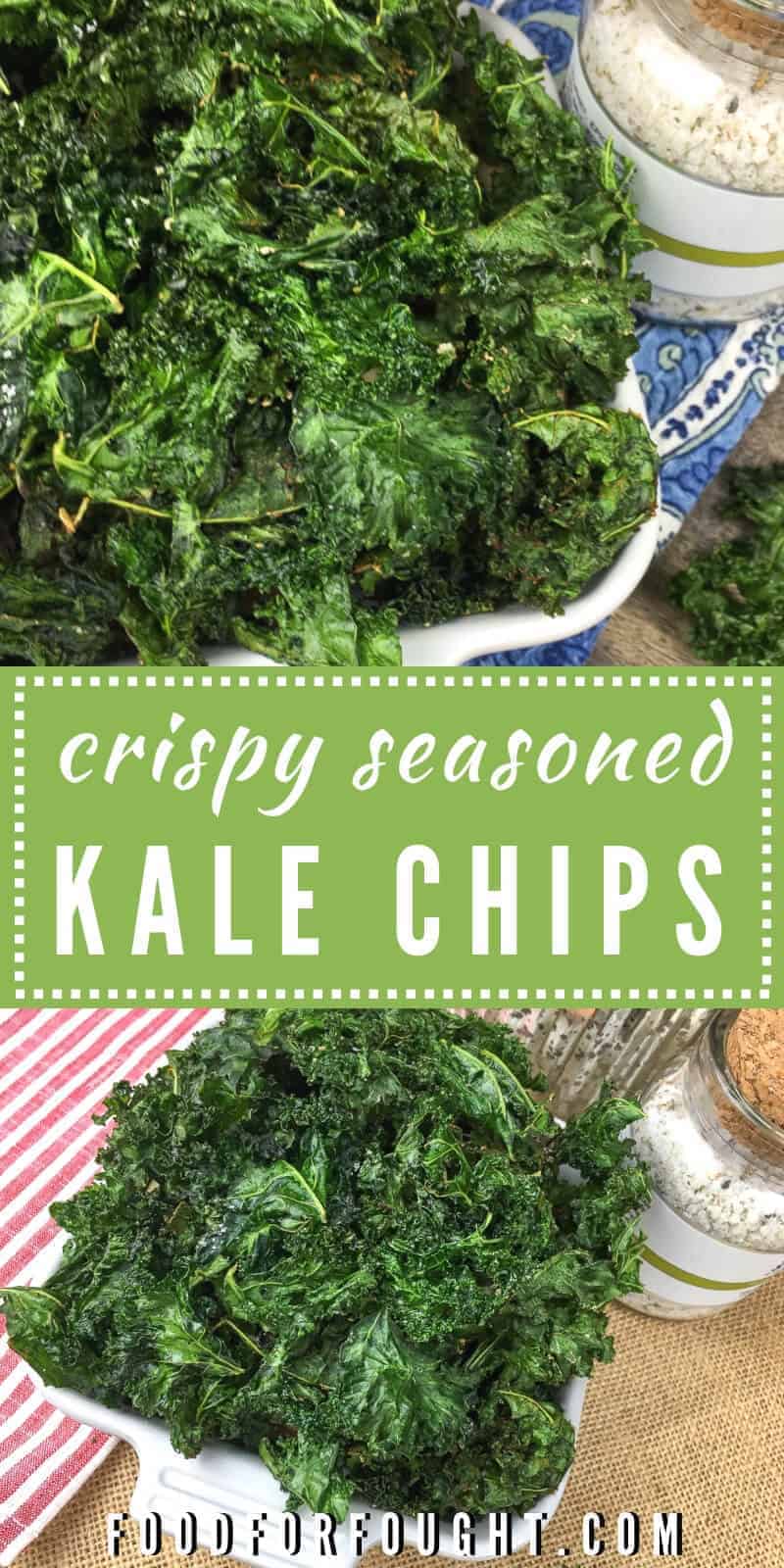 Crispy Seasoned Kale Chips Recipe on FoodForFought.com