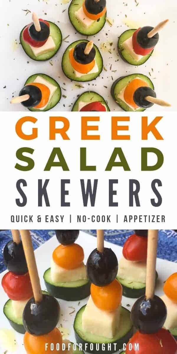 Greek Salad Skewers