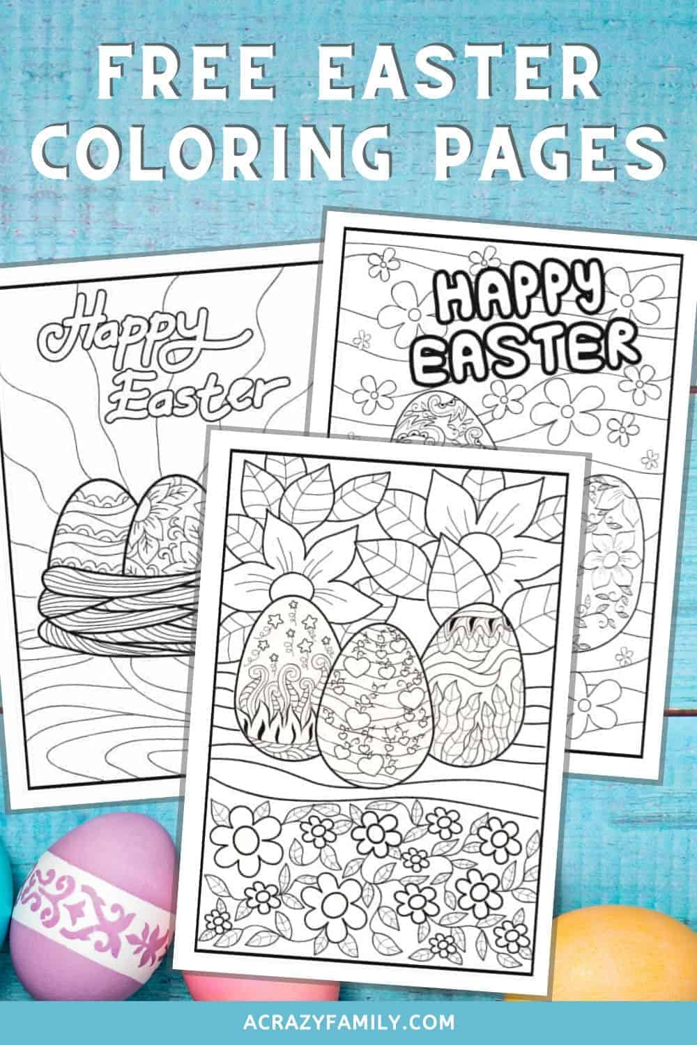 3 Free Printable Easter Coloring Pages For Kids