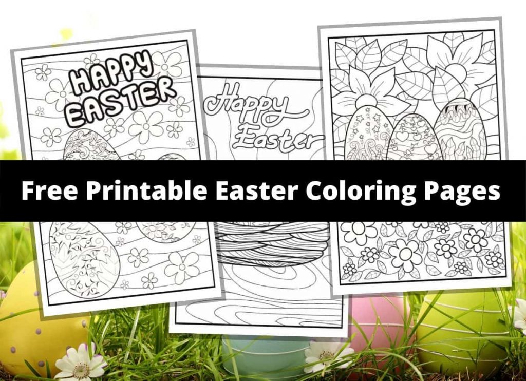 easter coloring pages for all  free printable easter activity