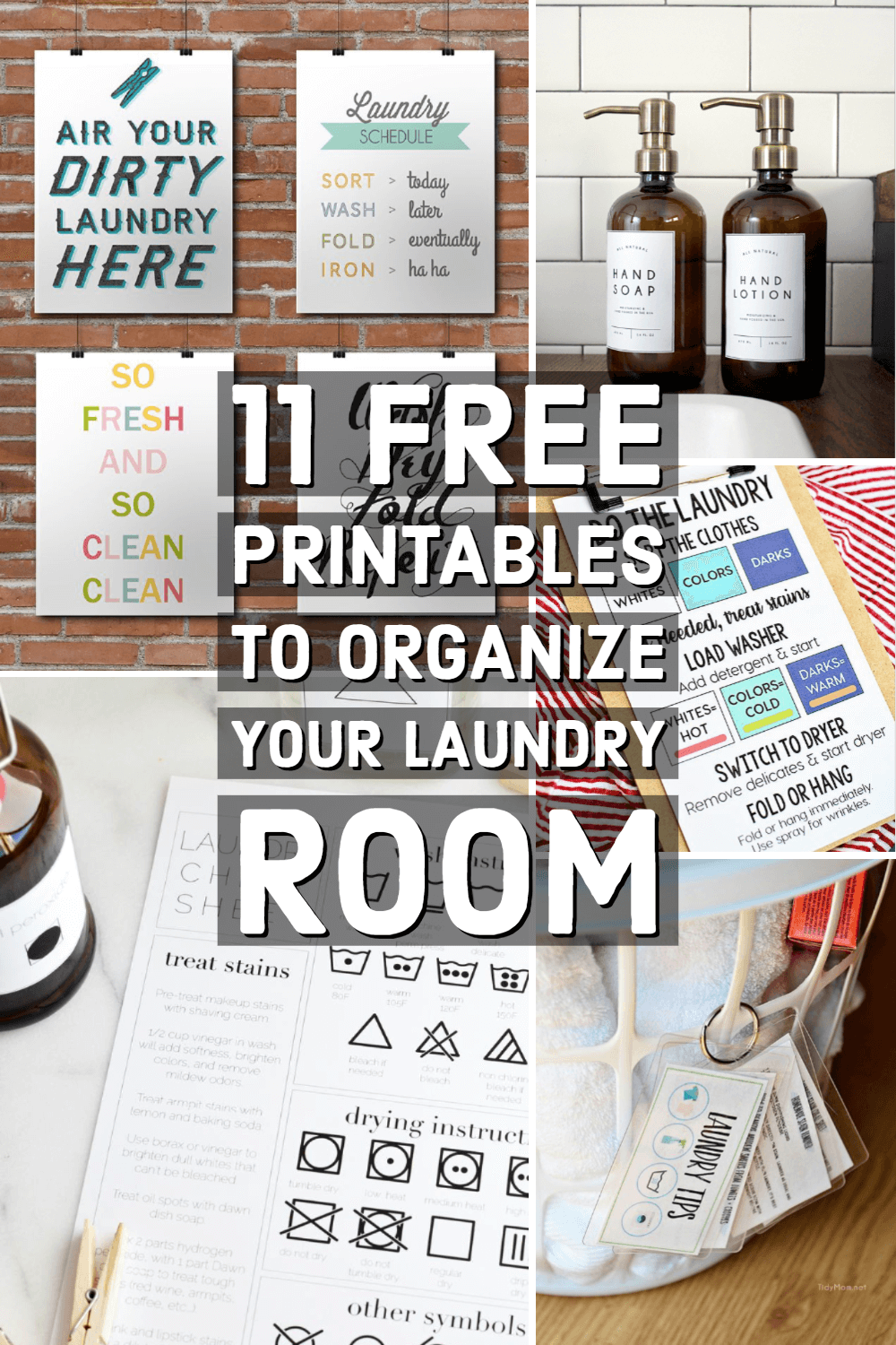 free laundry printables