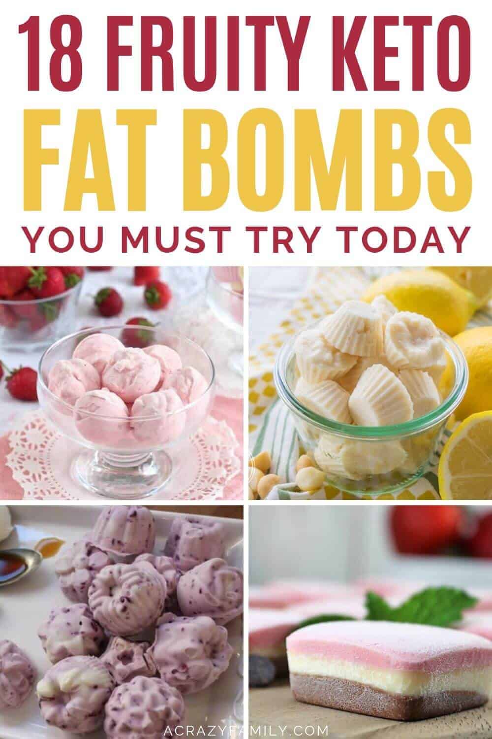 fruit themed keto fat bombs