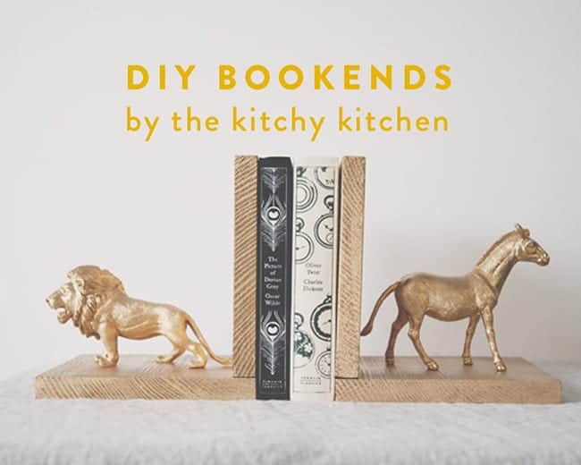 bookends, diy bookends, bookend projects, bookend DIYs, Diys,