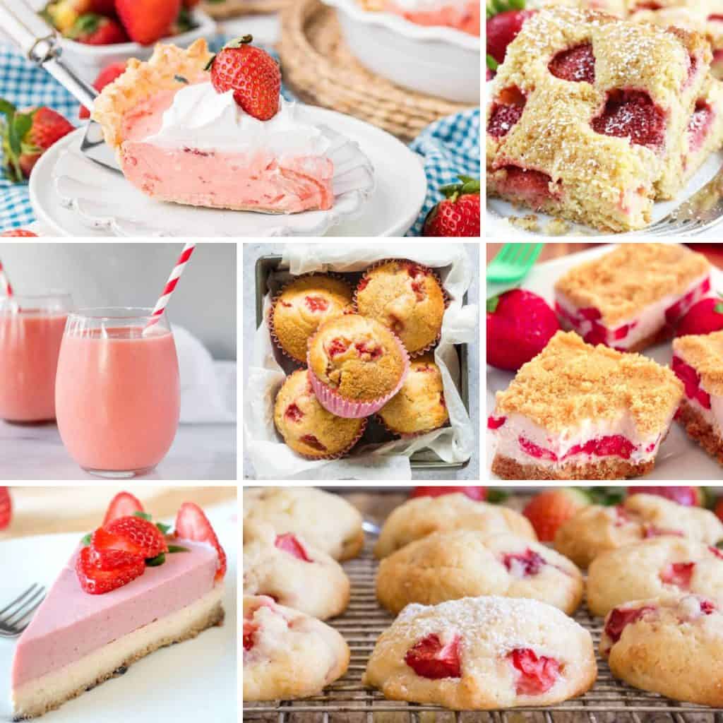 strawberry desserts featured