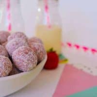 Image for Low Sugar Strawberry Energy Bites by My Kids Lick The Bowl