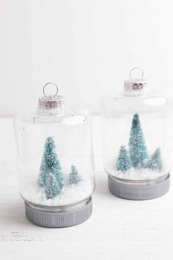 Rustic DIY Snow Globe Ornament - A Crazy Family