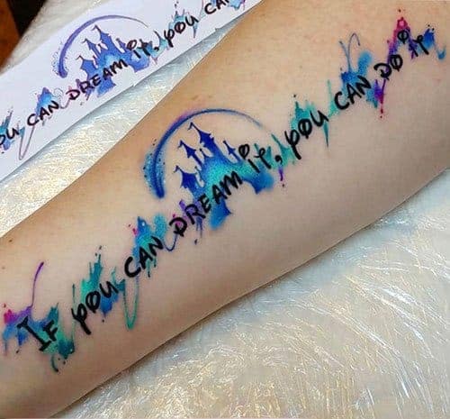 50 Wonderful Walt Disney Tattoo Design Ideas Inspiration