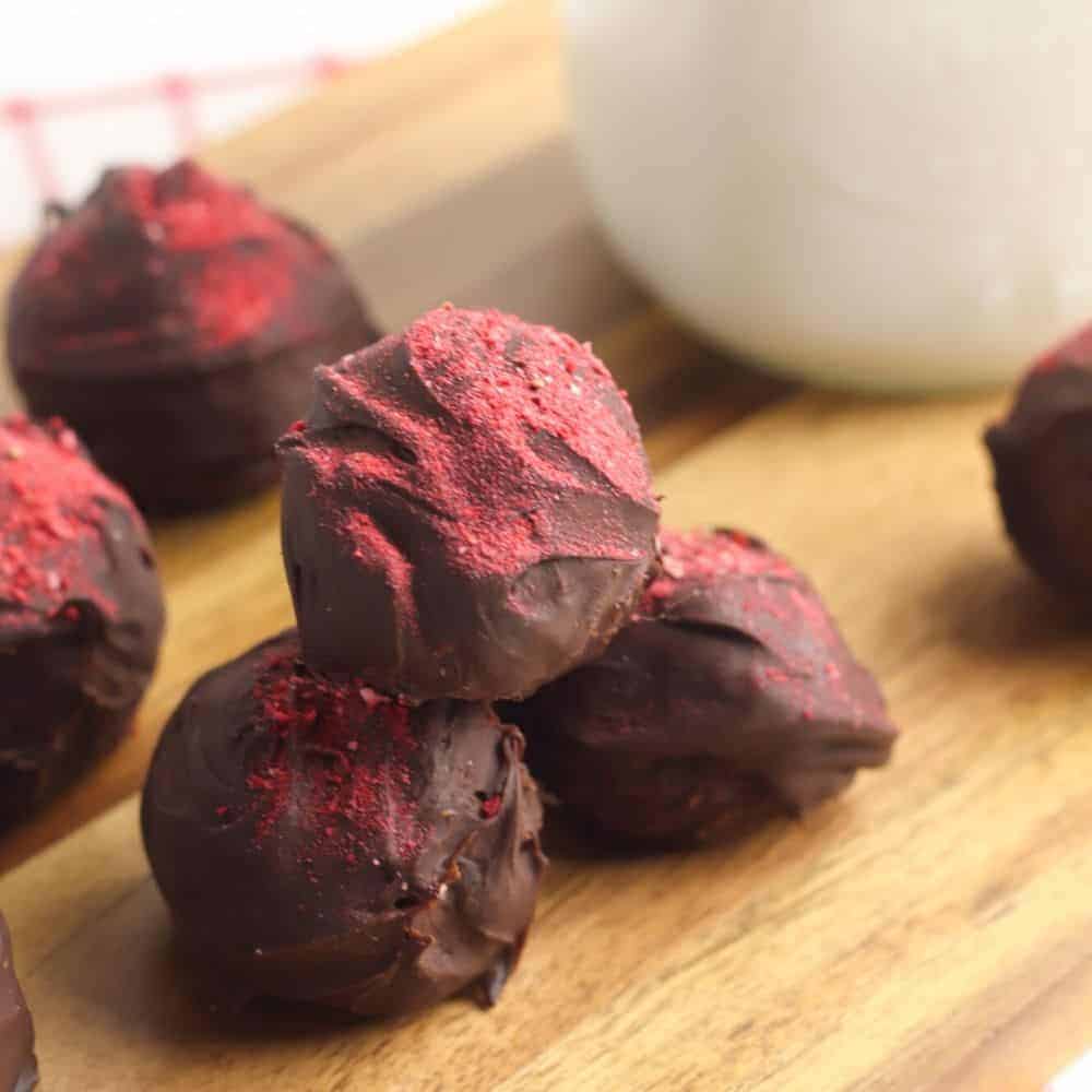 Chocolate-Covered Strawberry Truffles