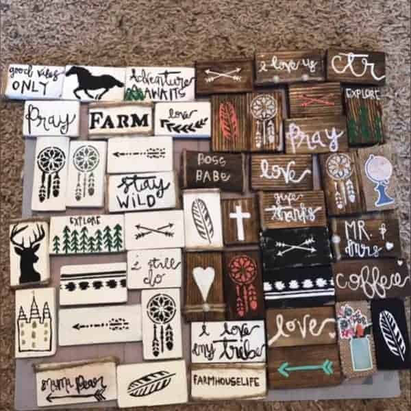 diy crafted wood magnets