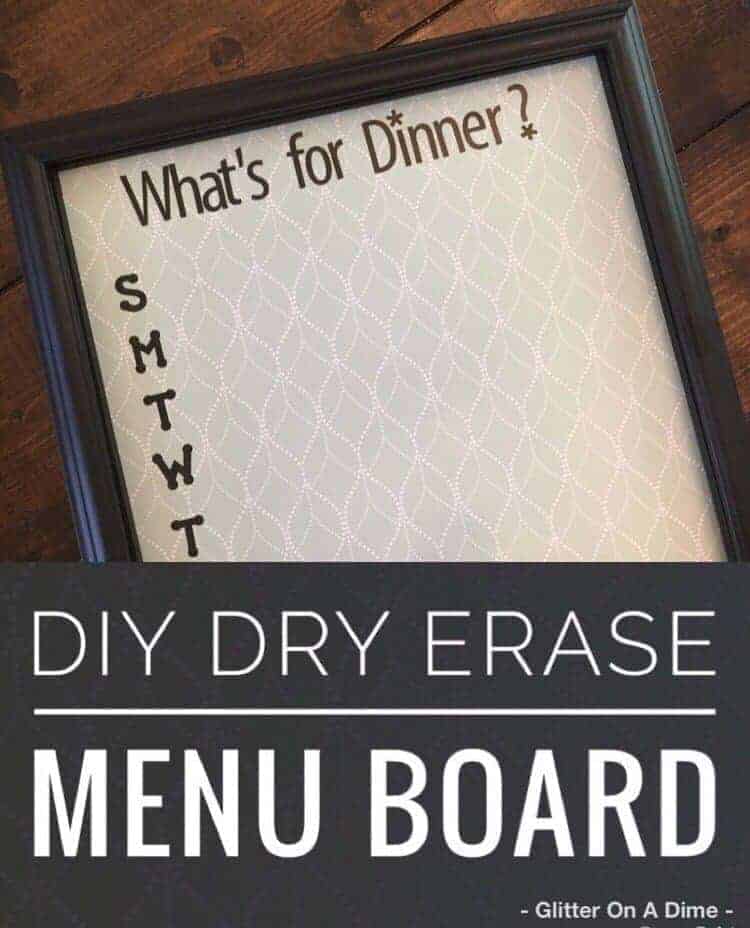 diy dry erase whiteboard