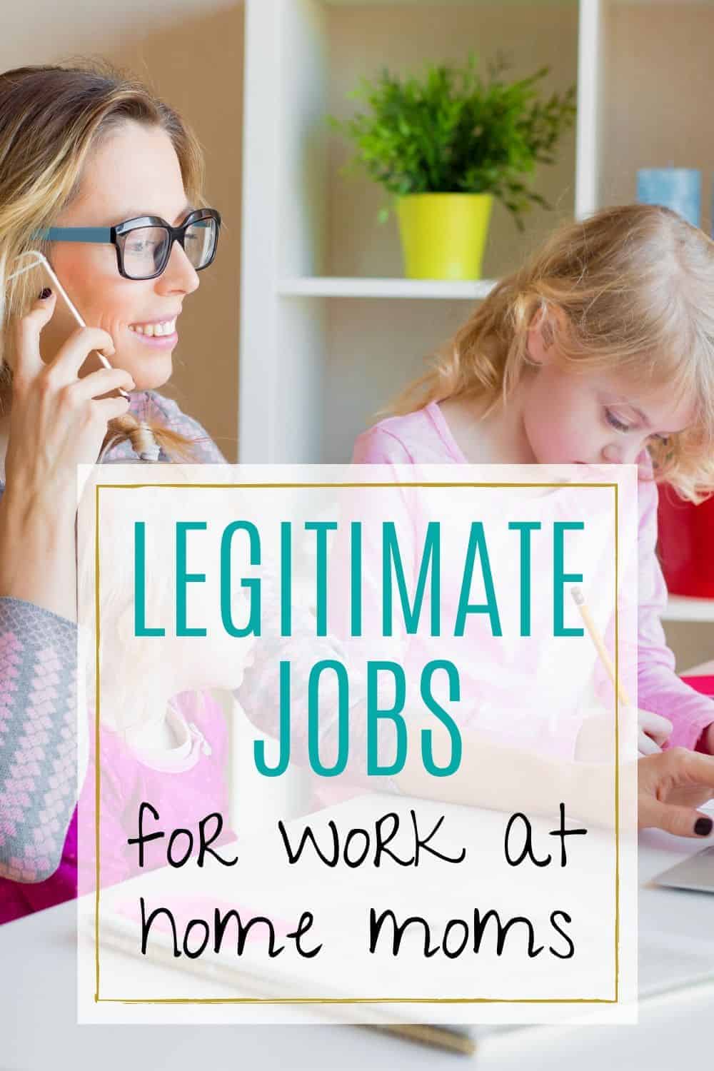 7 Legitimate Jobs for Work at Home Moms - A Crazy Family