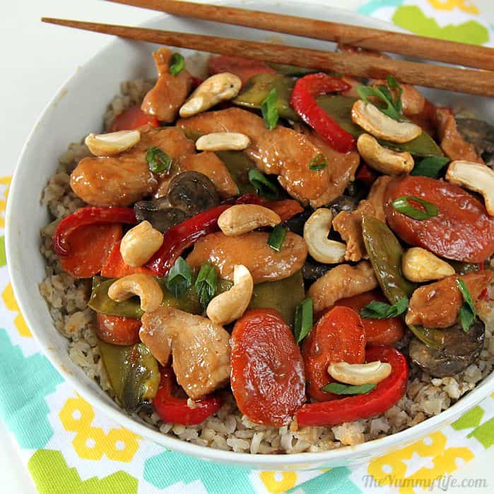 Oven Asian stir fry easy dinner recipe