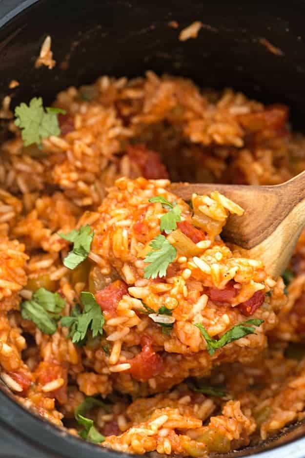 Slow cooker Mexican rice