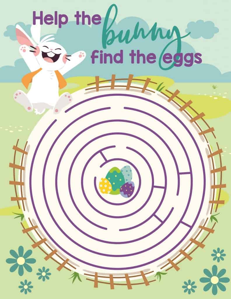 Fun Printable Easter Maze & Coloring Activities For Kids A Crazy Family