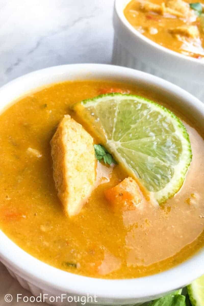 Thai Coconut Chicken Curry Soup