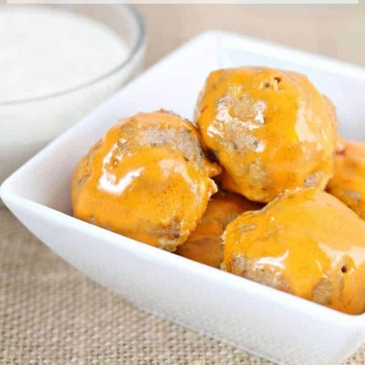 Buffalo Turkey Meatballs