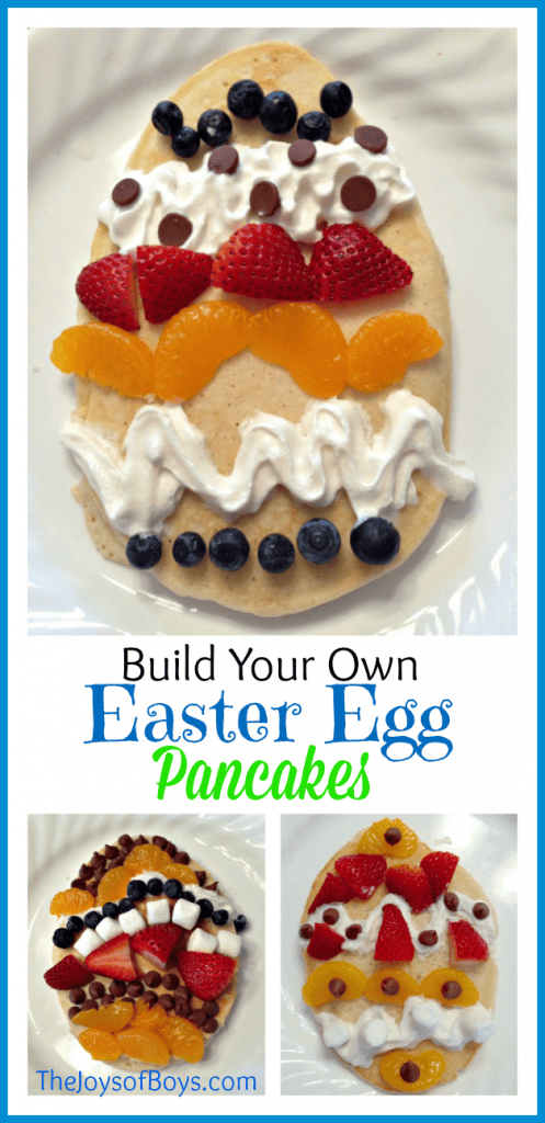 Build Your Own Easter Egg Pancakes - fun Easter recipes for kids