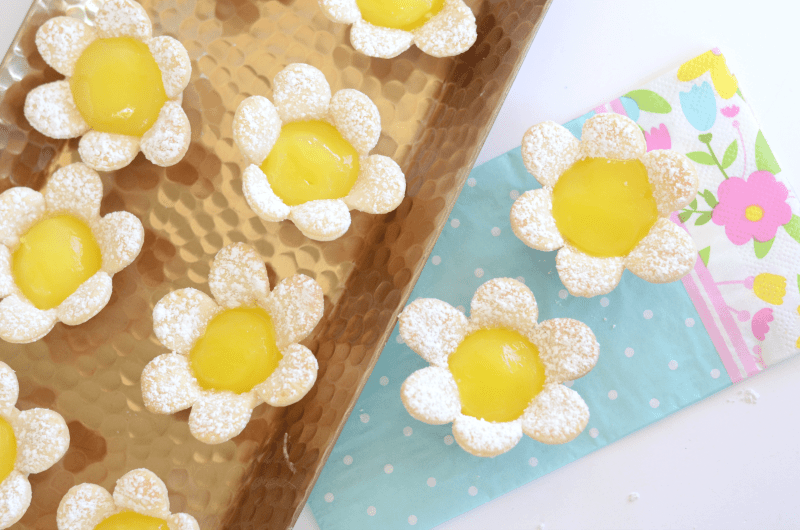 Mini Lemon Flower Tarts