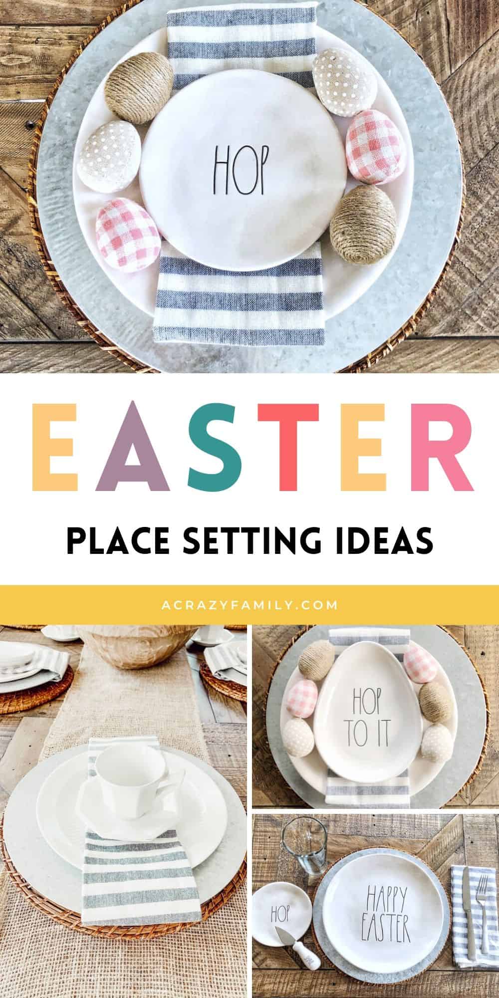 Easter Place Setting Ideas A Crazy Family