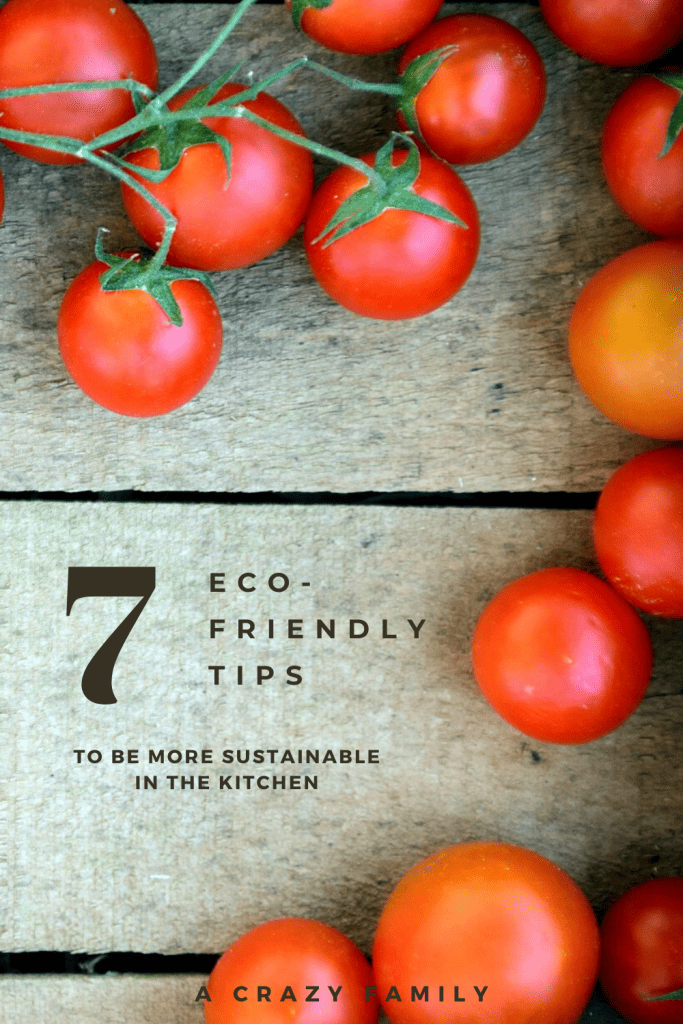 Pinterest image for 7 Eco-Friendly Tips To Be More Sustainable In The Kitchen