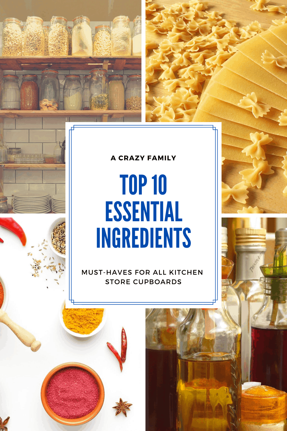 Pinterest image for Top 10 Essential Ingredients For Cooking That You Need In Your Kitchen Cupboard