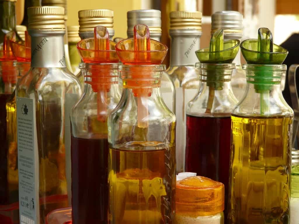 Vinegar bottles  - an essential ingredient