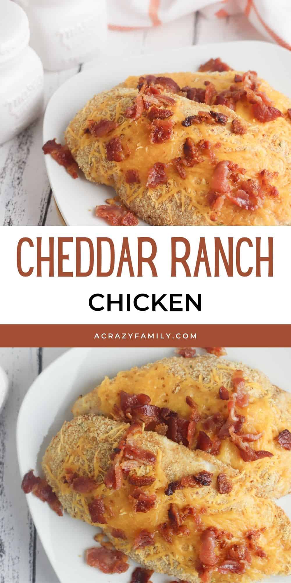 Baked Cheddar Ranch Chicken