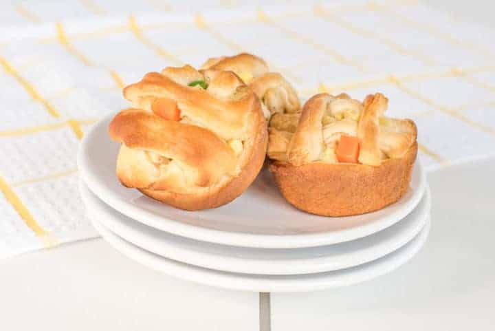 Chicken pot pies with 5 ingredients or less