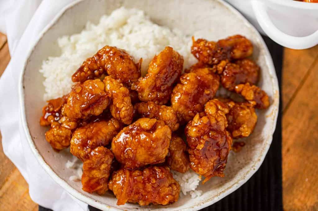 Orange chicken with 5 ingredients or less