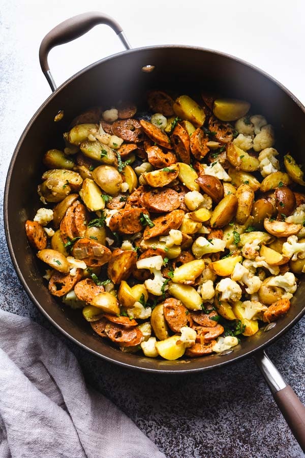 Sausage and potatoes skillet