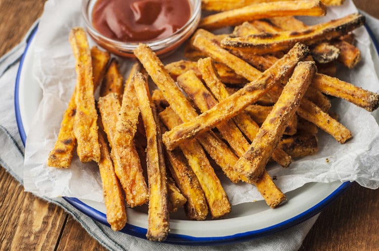 Sweet potato fries - healthy versions of junk food