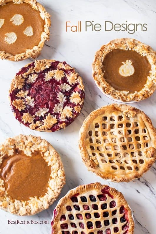 Fall pie designs for Halloween pie ideas