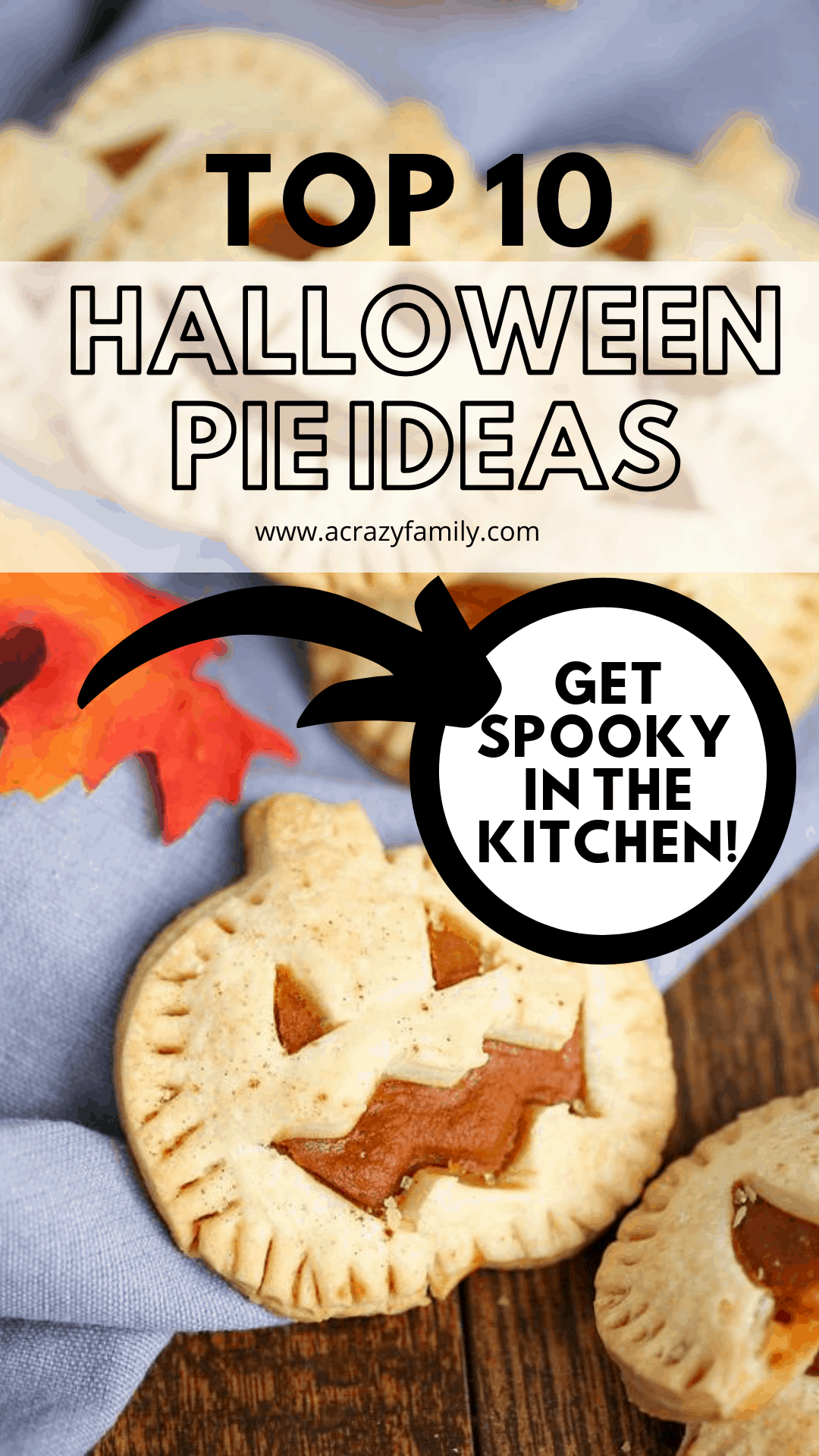 Pinterest image for 10 Halloween Pie Ideas