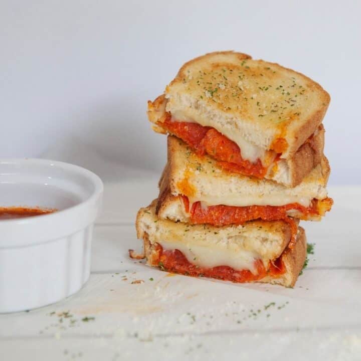Air Fryer Pepperoni Grilled Cheese