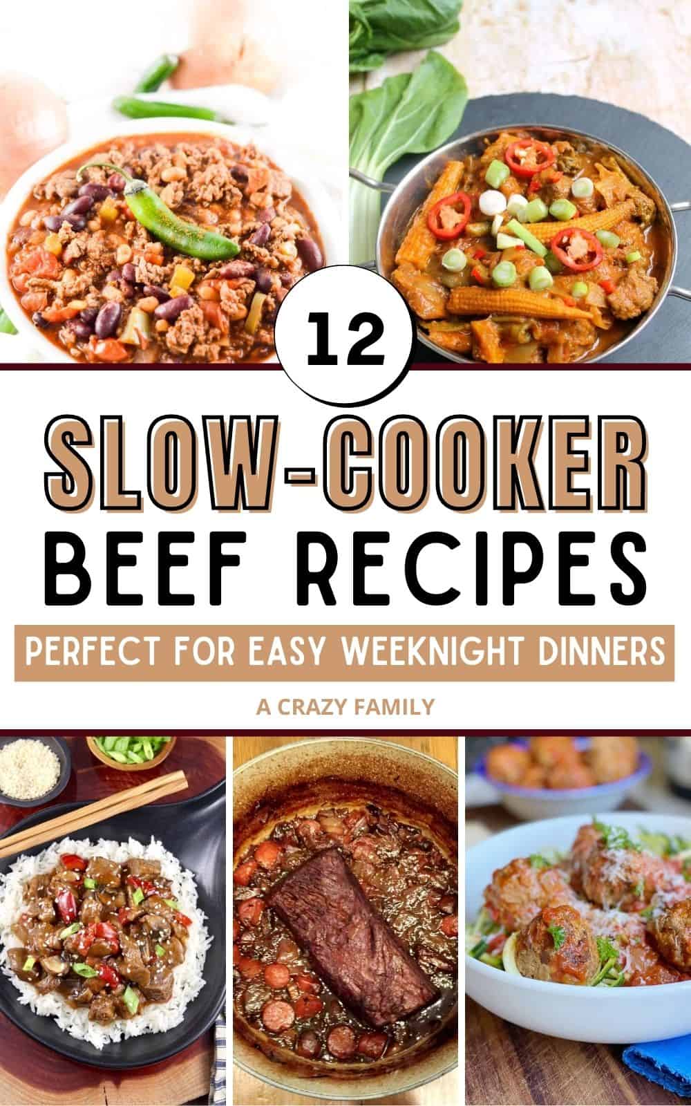 slow cooker beef recipes pin