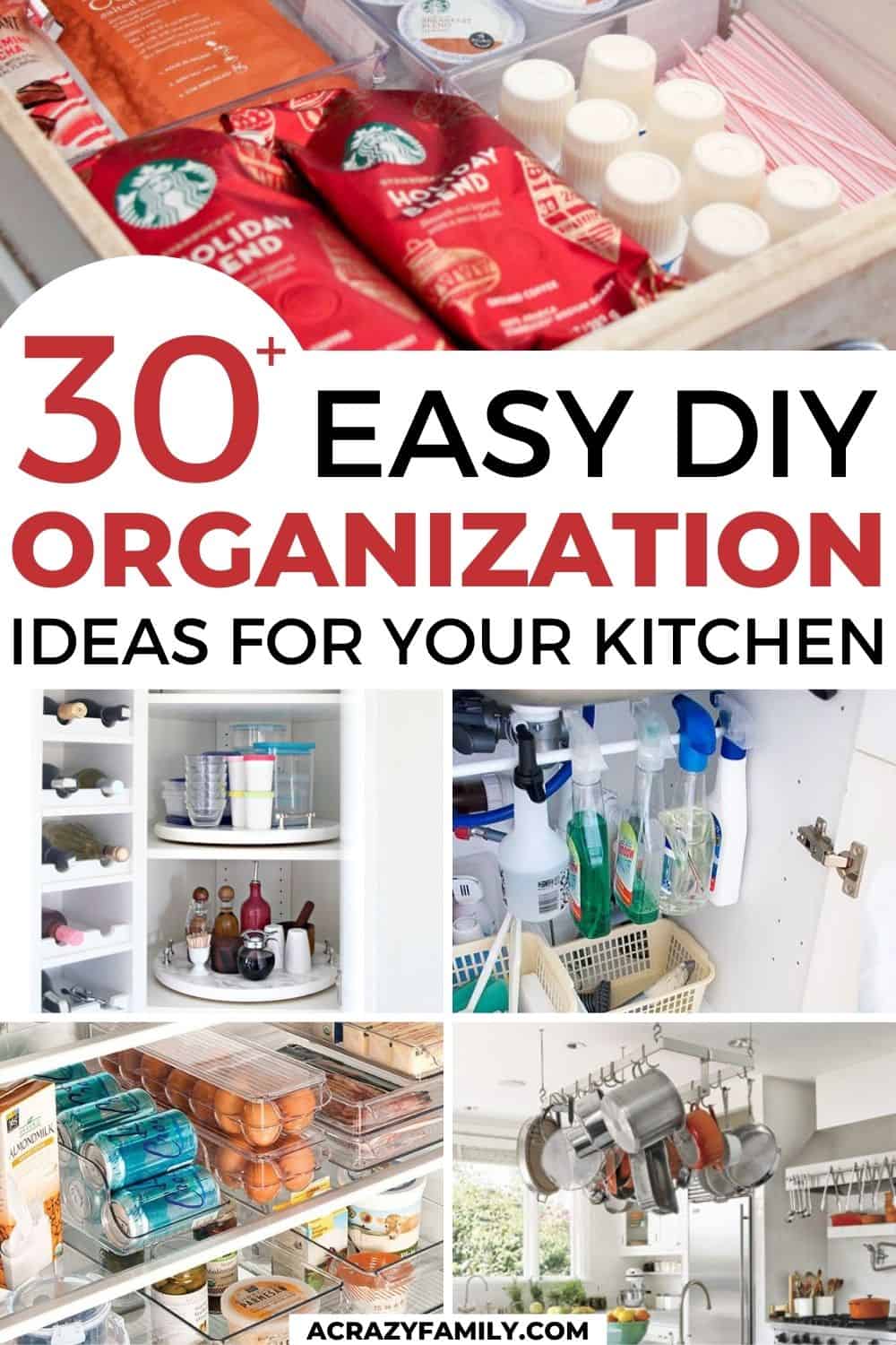 30 Genius Kitchen Storage Hacks + Ideas