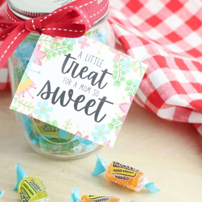 Sweet Treat Mothers Day Gift Idea (Free Printable Gift Tags)