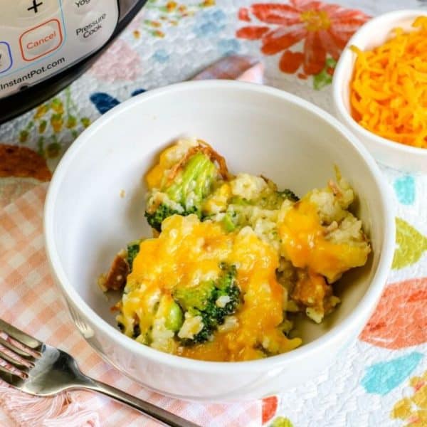 Instant Pot Ham, Broccoli, and Rice Casserole A Crazy Family