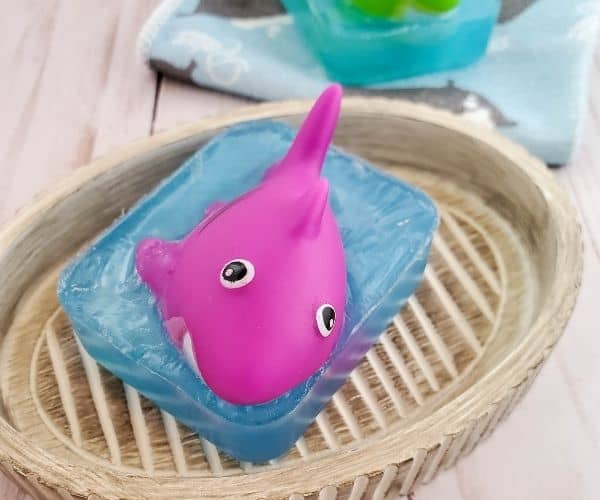Easy Homemade DIY Shark Toy Soap For Kids