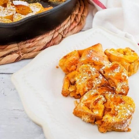 Baked Pumpkin French Toast Skillet