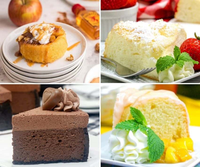4 types of desserts made in the instant pot