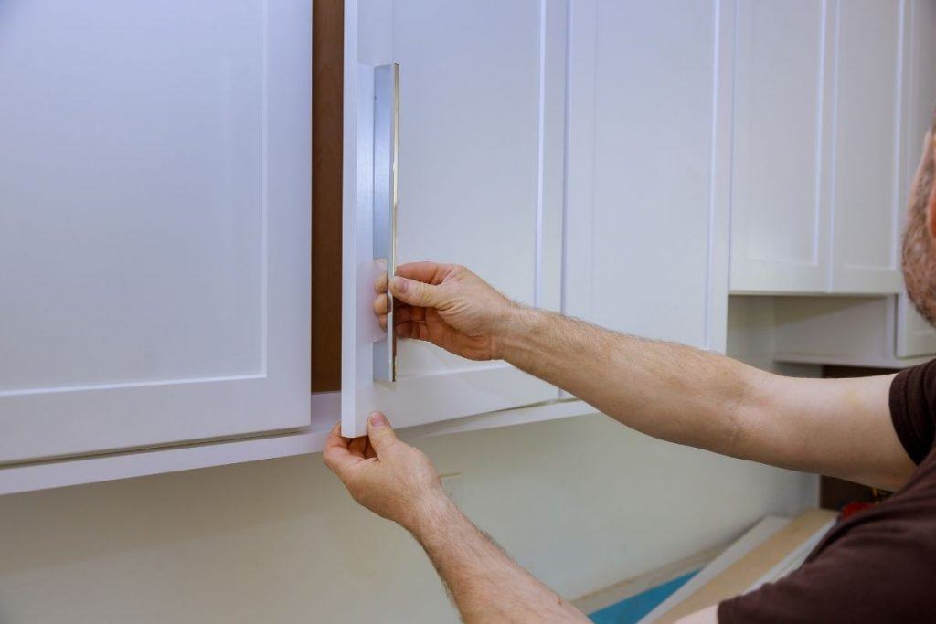 Installing new cabinet hardware