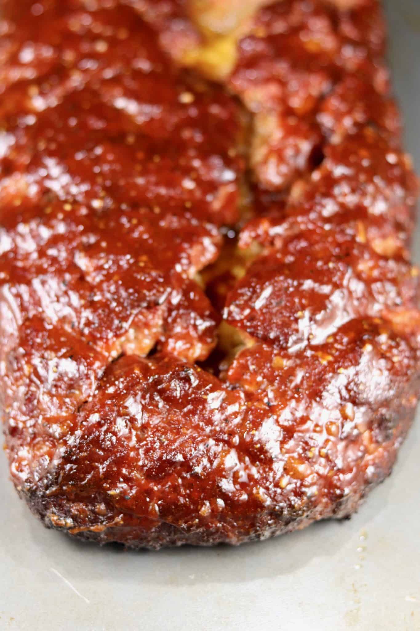 BBQ Cheddar Stuffed Meatloaf Recipe Photo