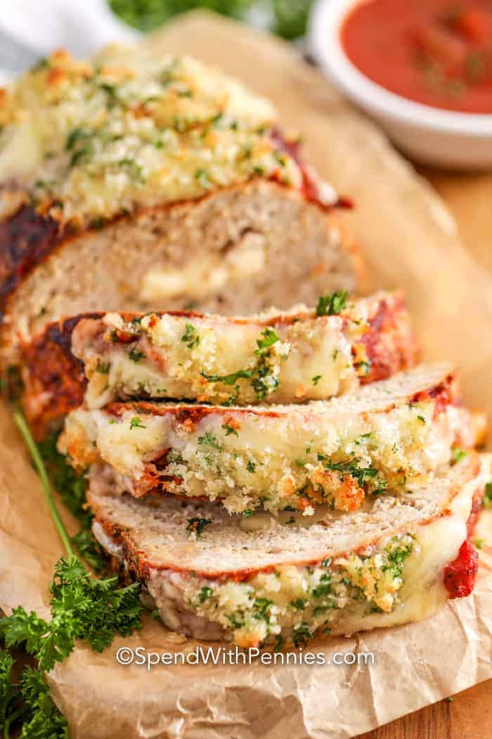 Chicken Parmesan Meatloaf SpendWithPennies 4