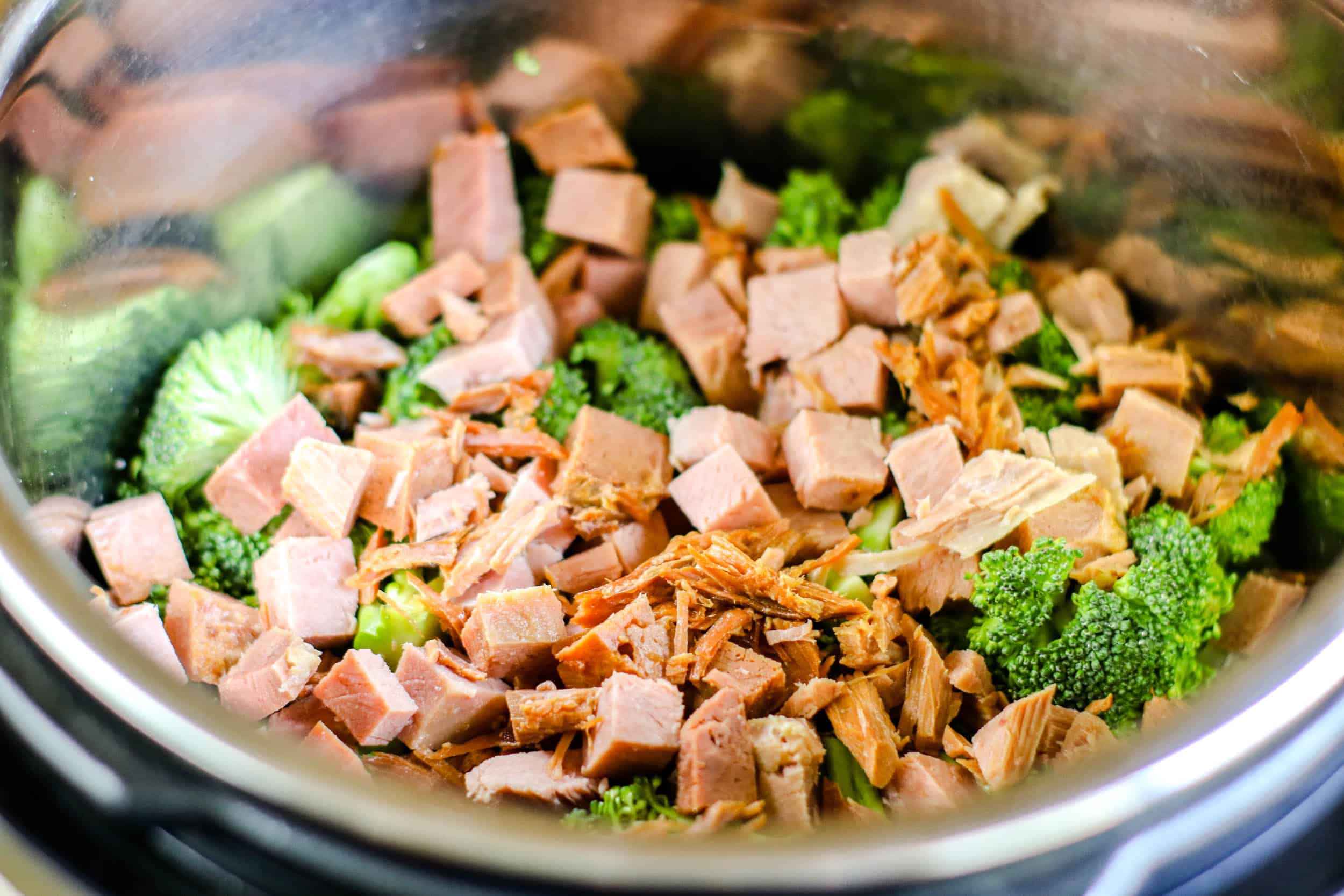 Instant Pot Ham, Broccoli, and Rice Casserole A Crazy Family